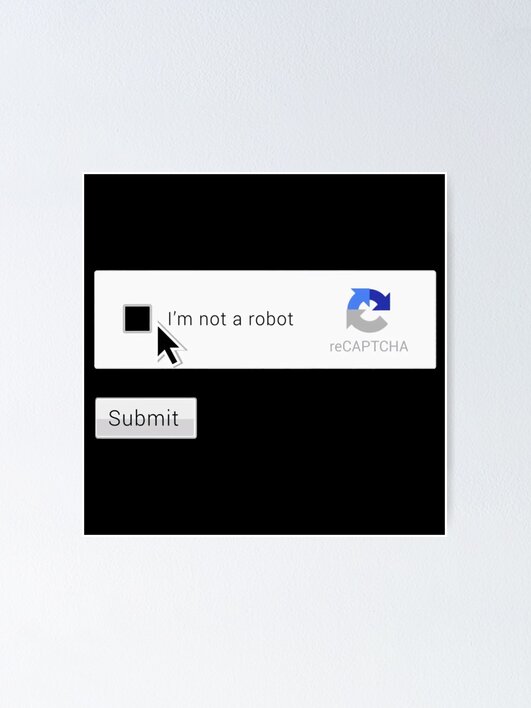 I am not a Robot CAPTCHA Submit form