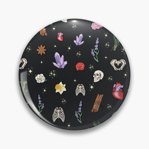 Item preview, Anatomy Pattern with Flowers and Stars designed and sold by Karli Mogen.