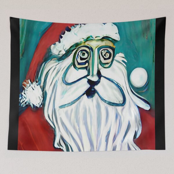 Item preview, Santa Claus in the style of Expressionism #7 designed and sold by OddUnderground.