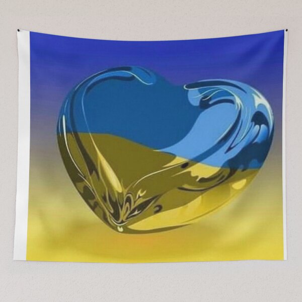 Item preview, Blue and Yellow Heart Shaped Glass designed and sold by NengShop.