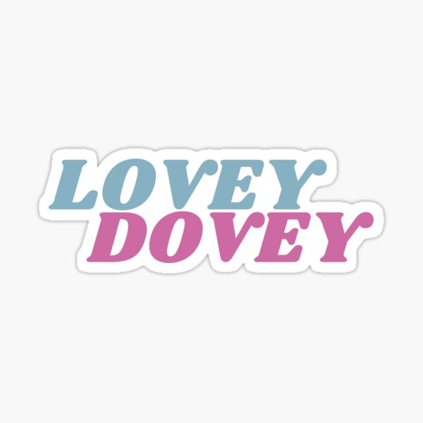 "Lovey Dovey quote cute lyric design le sserafim antifragile" Sticker