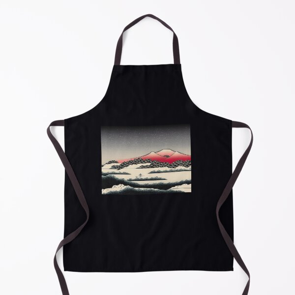 Artikelvorschau, Retro japanische Landschaft mit roten Bergen entworfen und verkauft von Alex-JuJu.