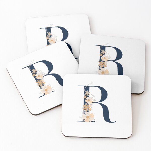 Item preview, Letter R monogram dark blue designed and sold by Bon-mots-jkd.