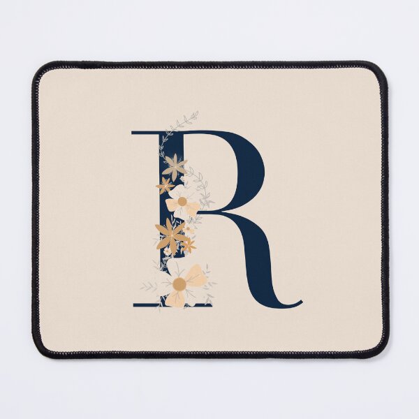 Artikelvorschau, Buchstabe R Monogramm dunkelblau entworfen und verkauft von Bon-mots-jkd.