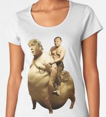 Putin riding Trump Women's Premium T-Shirt