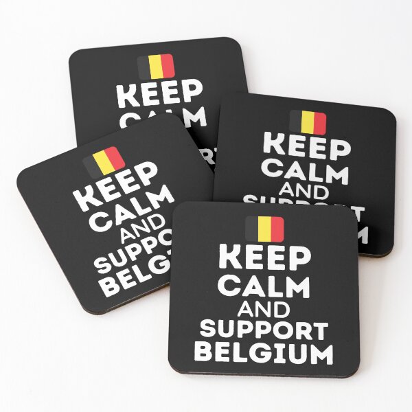 Item preview, Keep Calm And Support Belgium | Football World Cup designed and sold by BopleDesigns.