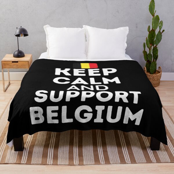Item preview, Keep Calm And Support Belgium | Football World Cup designed and sold by BopleDesigns.