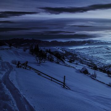 Artwork thumbnail, beautiful countryside in mountains by mike-pellinni
