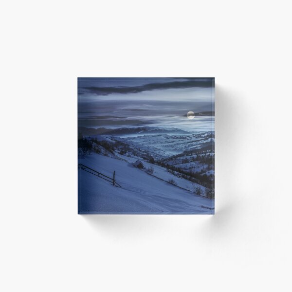 beautiful countryside in mountains Acrylic Block