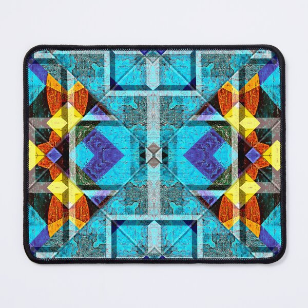 Item preview, POWERFUL LUMINOUS RADIAL COSMIC LABYRINTH PATCHWORK - SPIRITUAL AWAKENING CUBIC GEOMETRIC ART PATTERN IN DEEP* designed and sold by Ralek.