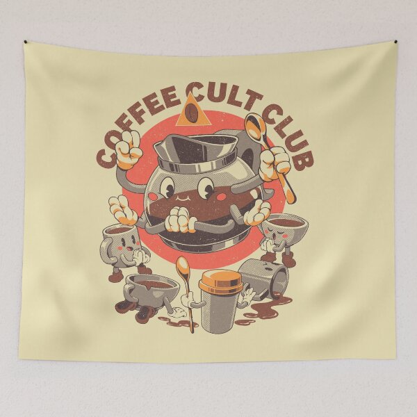 Item preview, Holy Coffee Club designed and sold by Ilustrata®.