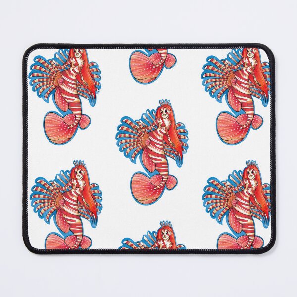 Item preview, Lion Fish Mermaid designed and sold by Nicholdesigns.