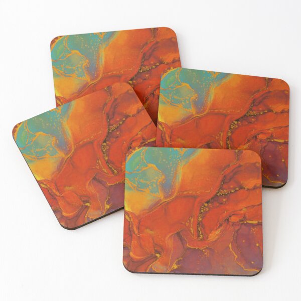 Item preview, Orange and Teal Abstract Art designed and sold by ELDigitals.