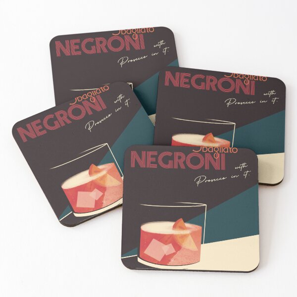 Item preview, Negroni Sbagliato (with Prosecco in it) designed and sold by ChaoticFits.