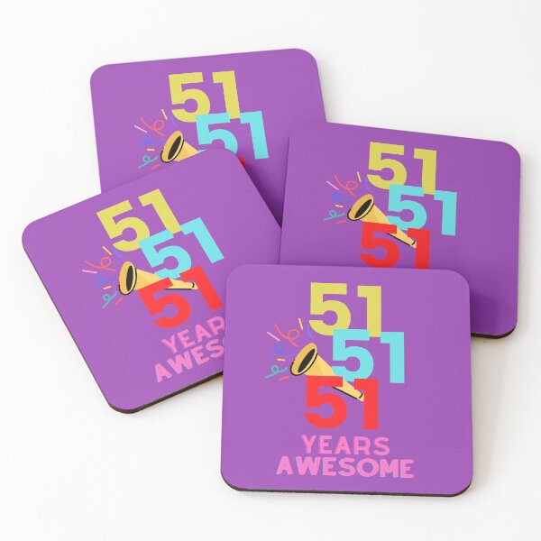 Item preview, 51 YEARS AWESOME  designed and sold by starfishstuff.