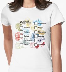 Camiseta entallada Beba alrededor del mundo - Pasaporte EPCOT