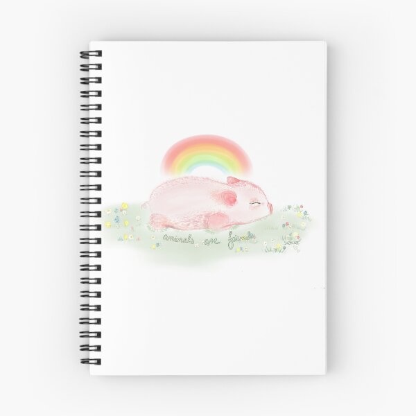 Item preview, Piggy under the rainbow - animals are friends designed and sold by suzekaze.