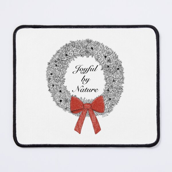 Item preview, Joyful by Nature Holiday Wreath - Christmas Wreath - black, white, & red designed and sold by EcoElsa.