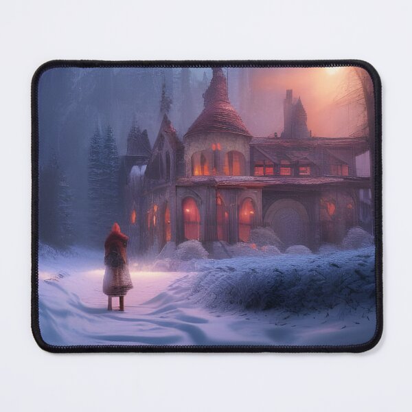 Item preview, Enchanted Little Town - Winter - Fantasy Illustration designed and sold by Bootyfreeze.