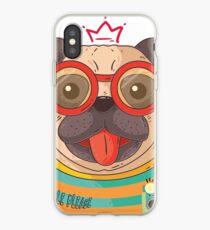 Vinilo o funda para iPhone pug divertido