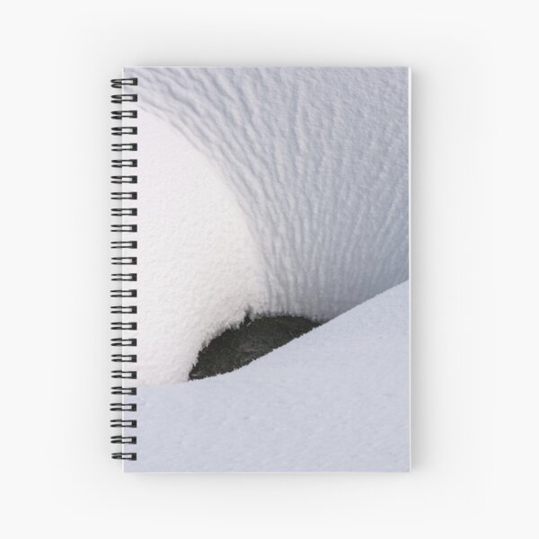 fancy snow layout on the ground Spiral Notebook