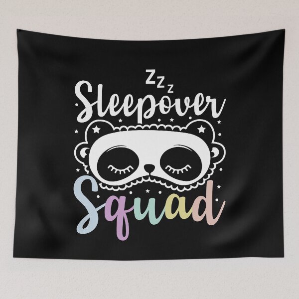Item preview, Funny Sleepover Squad Party Panda Sleeping Nails And Makeup  designed and sold by Best Designer.