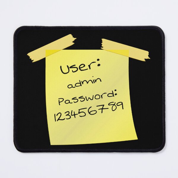 Item preview, Cyber Security - Hacker - Yellow  Post IT - User name and Password designed and sold by clubtee.