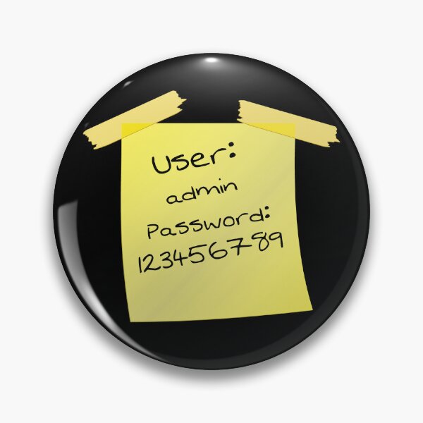 Item preview, Cyber Security - Hacker - Yellow  Post IT - User name and Password designed and sold by clubtee.