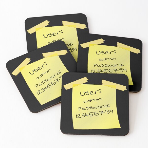Item preview, Cyber Security - Hacker - Yellow  Post IT - User name and Password designed and sold by clubtee.