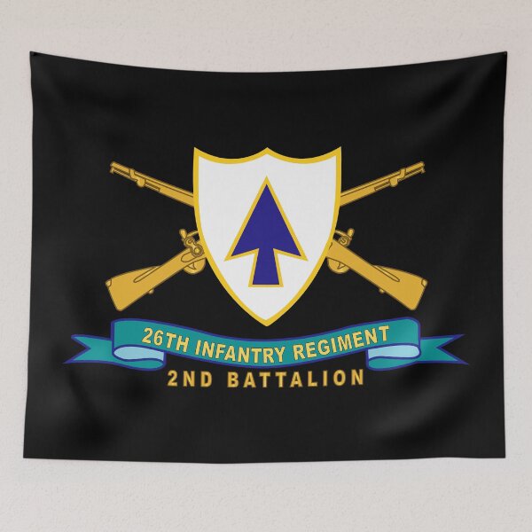 Item preview, Army - 26th Infantry Regiment - DUI w Br - Ribbon - 2nd Bn X 300 designed and sold by Military Insignia Products.