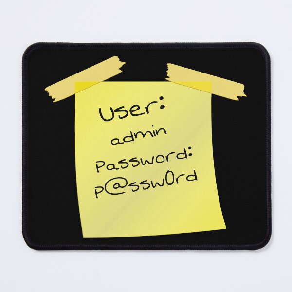 Item preview, Cyber Security - Hacker - Yellow Post IT - User name and Password 3 designed and sold by clubtee.