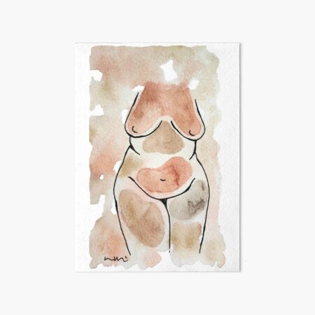 art of woman Art Board Print