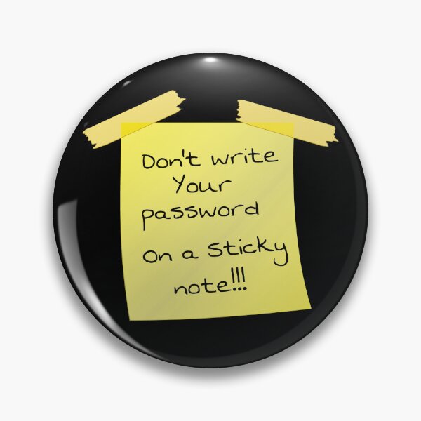 Item preview, Cyber Security - Hacker - Yellow  Post IT - Don't write your password on a sticky note 6 designed and sold by clubtee.