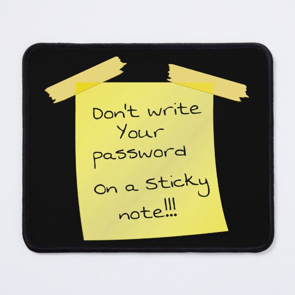Item preview, Cyber Security - Hacker - Yellow  Post IT - Don't write your password on a sticky note 6 designed and sold by clubtee.