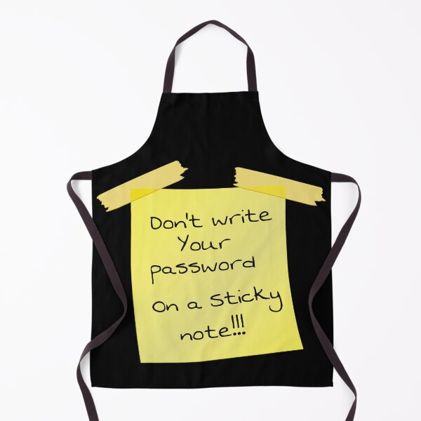Item preview, Cyber Security - Hacker - Yellow  Post IT - Don't write your password on a sticky note 6 designed and sold by clubtee.