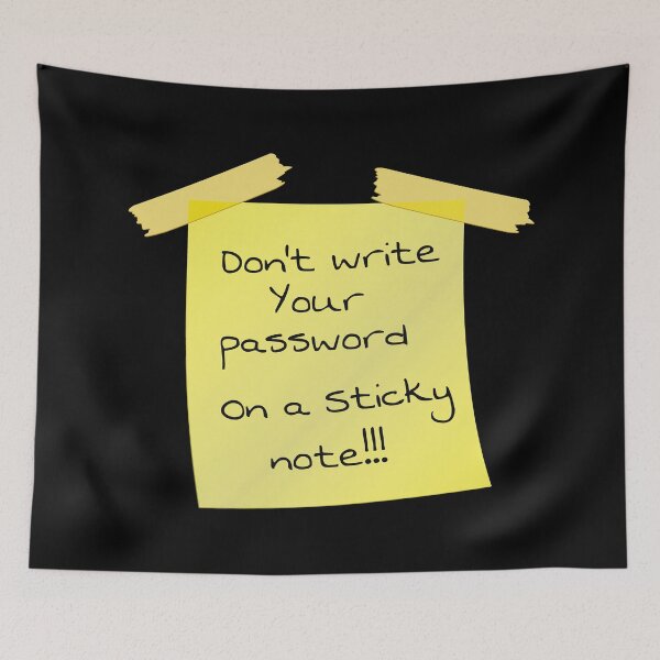 Item preview, Cyber Security - Hacker - Yellow  Post IT - Don't write your password on a sticky note 6 designed and sold by clubtee.
