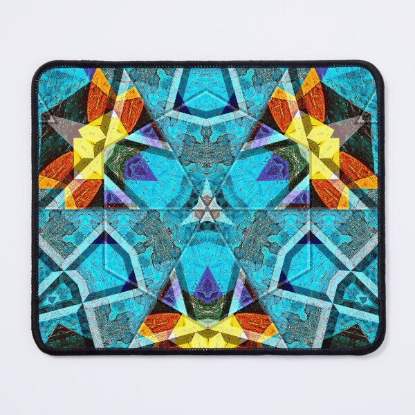 Item preview, POWERFUL LUMINOUS RADIAL COSMIC LABYRINTH PATCHWORK - SPIRITUAL AWAKENING CUBIC GEOMETRIC ART PATTERN IN DEEP* designed and sold by Ralek.