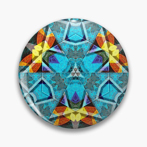 Item preview, POWERFUL LUMINOUS RADIAL COSMIC LABYRINTH PATCHWORK -  SPIRITUAL AWAKENING CUBIC GEOMETRIC ART PATTERN IN DEEP* designed and sold by Ralek.