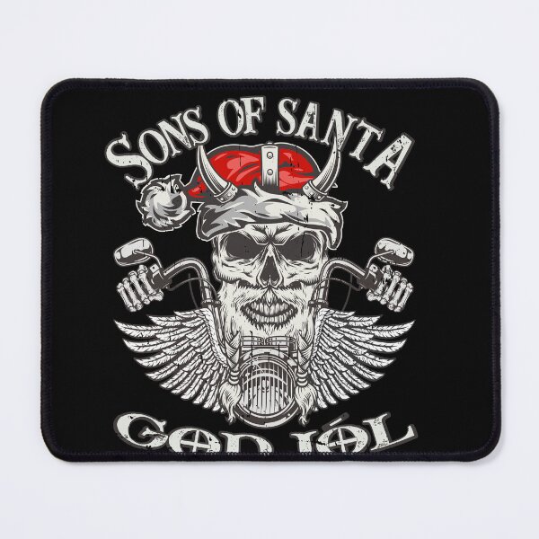 Item preview, Biker Sons of Santa - Viking Motorcycle Christmas designed and sold by Shirt-Designs.