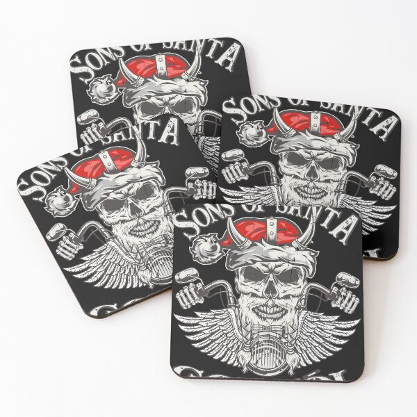 Item preview, Biker Sons of Santa - Viking Motorcycle Christmas designed and sold by Shirt-Designs.