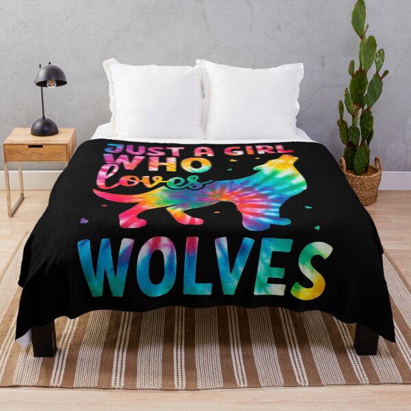 Item preview, Just A Girl Who Loves Wolves Tie Dye Cute Animal Lovers designed and sold by Best Designer.
