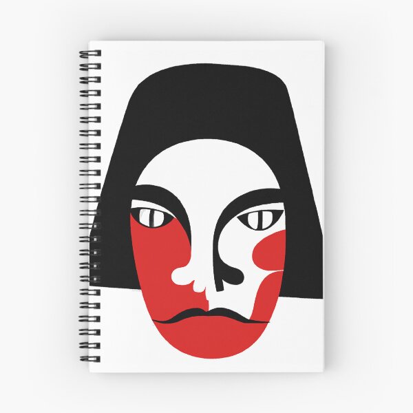 Item preview, Red and Black Ukiyo-e Japanese Face designed and sold by PrintPortal.