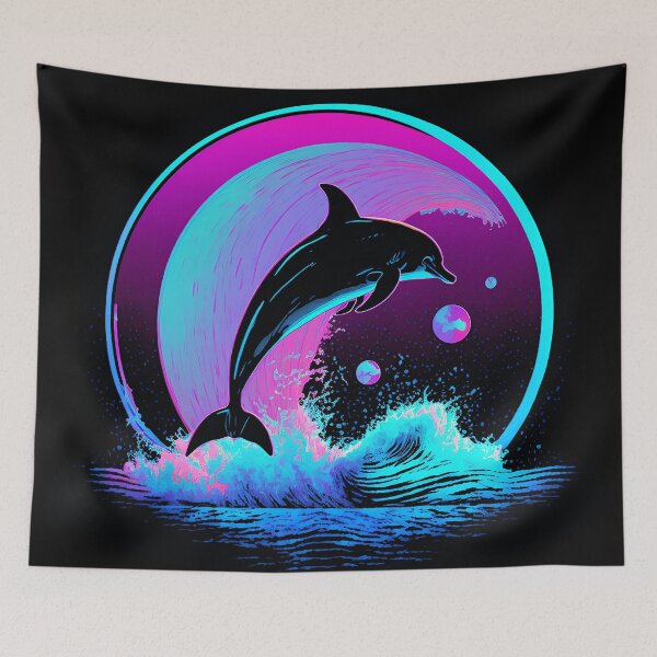 Item preview, Midnight Wave Dolphin  designed and sold by Soda-Pop-Art-87.