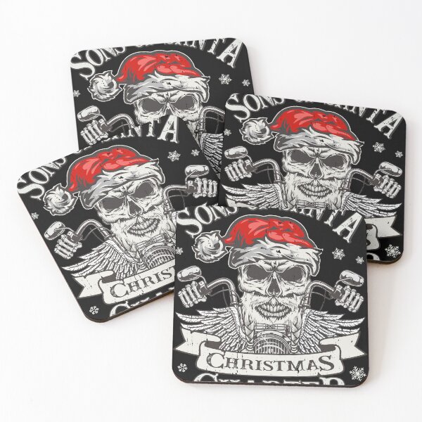 Item preview, Biker Sons of Santa - Viking Motorcycle Christmas designed and sold by Shirt-Designs.