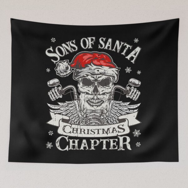 Item preview, Biker Sons of Santa - Viking Motorcycle Christmas designed and sold by Shirt-Designs.