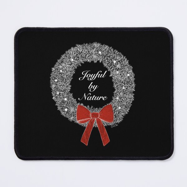 Item preview, Joyful by Nature Holiday Wreath - Christmas Wreath - white, black, & red designed and sold by EcoElsa.