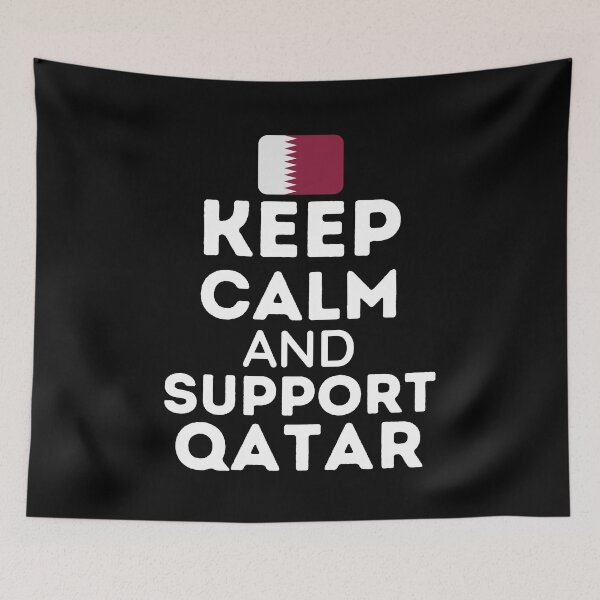 Item preview, Keep Calm And Support Qatar | Football World Cup designed and sold by BopleDesigns.