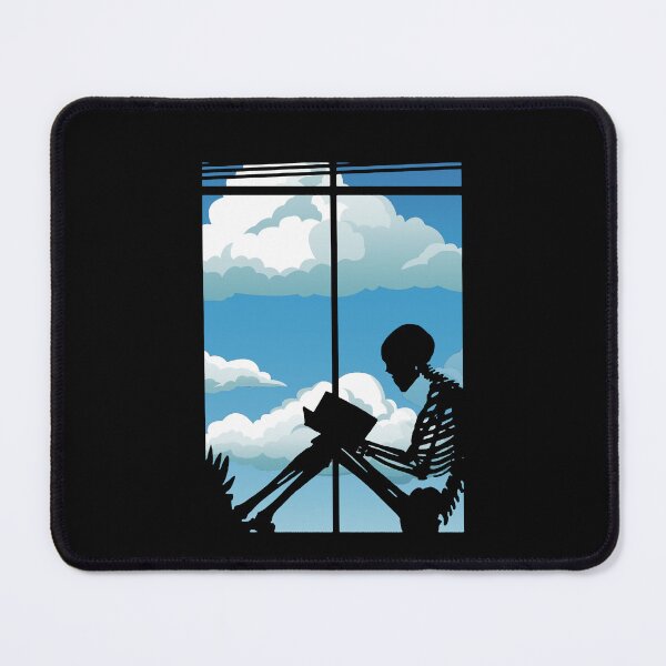 Item preview, Skeleton reading a book designed and sold by Goodthings99.