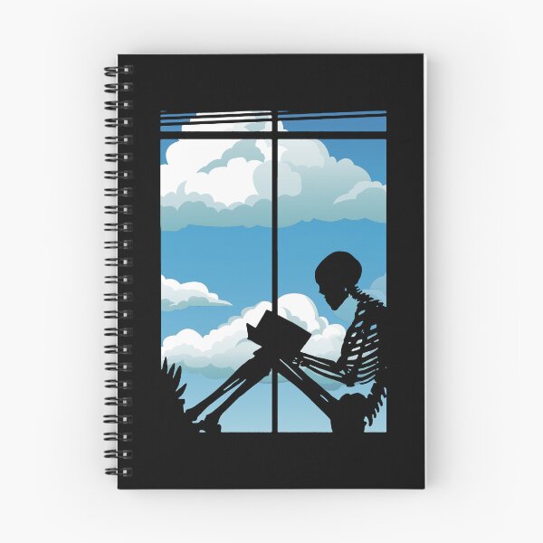 Item preview, Skeleton reading a book designed and sold by Goodthings99.