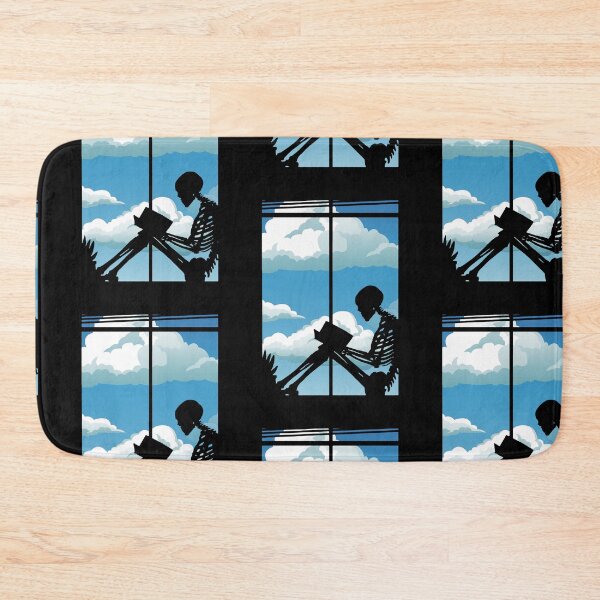 Item preview, Skeleton reading a book designed and sold by Goodthings99.